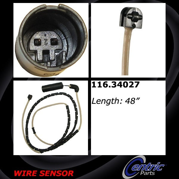 Centric Parts Brake Pad Sensor Wire  top view frsport 116.34027