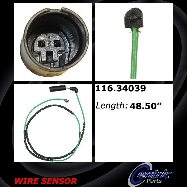 Centric Parts Brake Pad Sensor Wire  top view frsport 116.34039