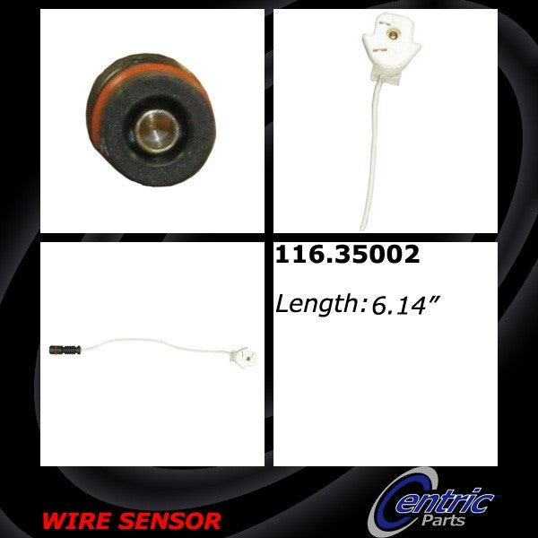 Centric Parts Brake Pad Sensor Wire  top view frsport 116.35002