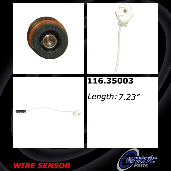 Centric Parts Brake Pad Sensor Wire  top view frsport 116.35003