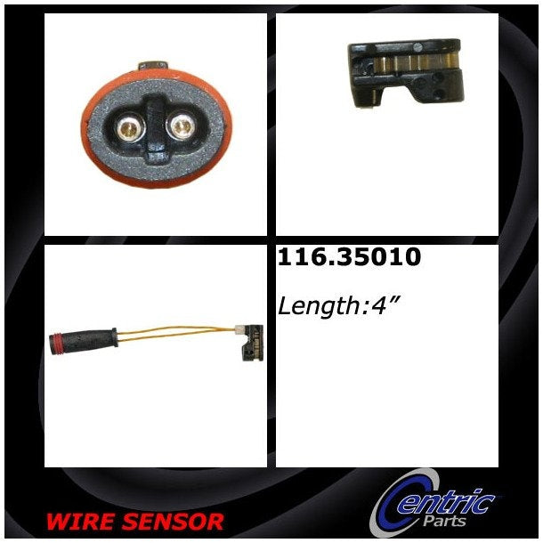 centric parts brake pad sensor wire  frsport 116.35010