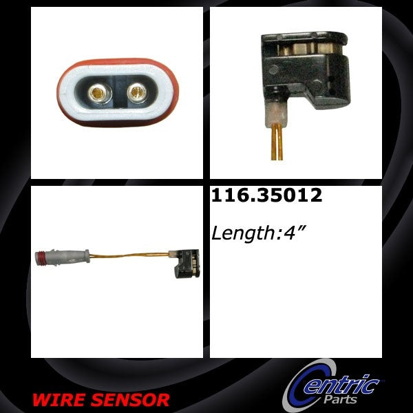 Centric Parts Brake Pad Sensor Wire  top view frsport 116.35012