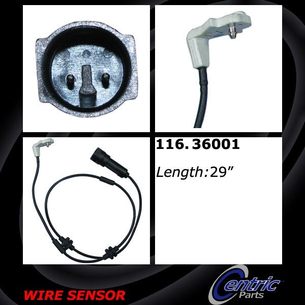 Centric Parts Brake Pad Sensor Wire  top view frsport 116.36001