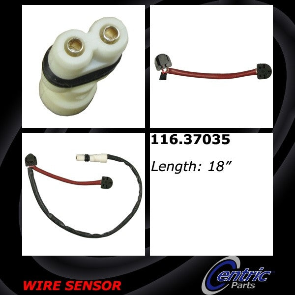 StopTech Brake Pad Sensor Wires  top view frsport 116.37035