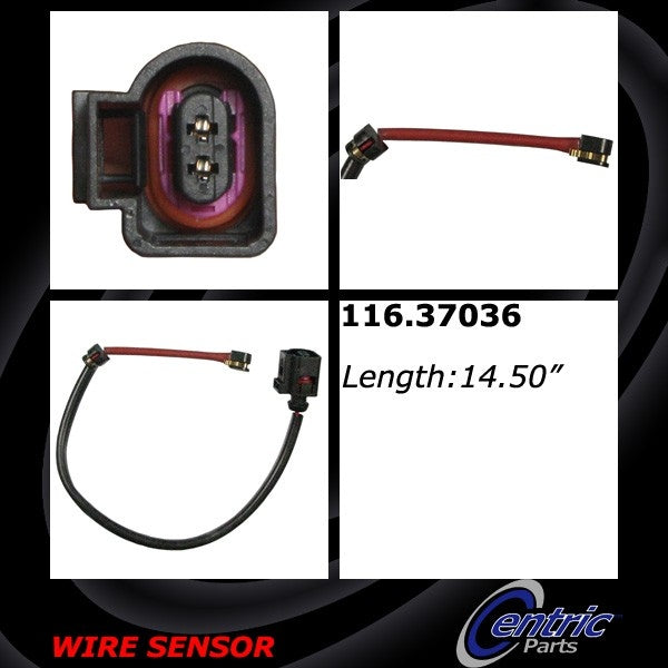 Stoptech Centric 08-18 Porsche Cayenne w/ Ceramic Rotors Front Brake Pad Sensor Wire 116.37036