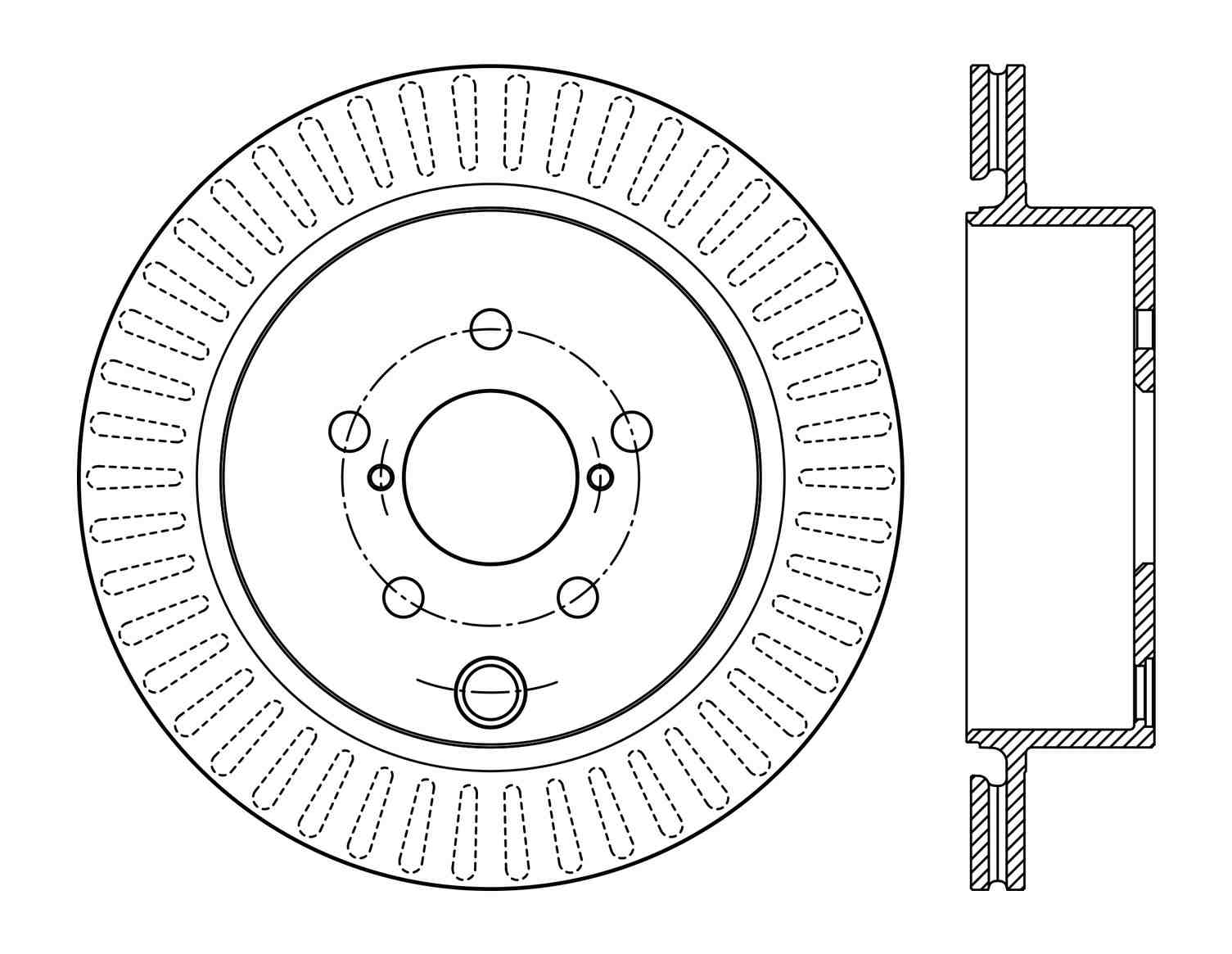 centric parts premium brake rotor  frsport 120.47035