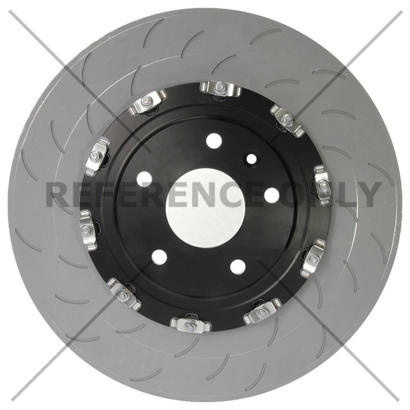 Centric Parts Premium OE Style Slotted Brake Rotor  top view frsport 126.62164