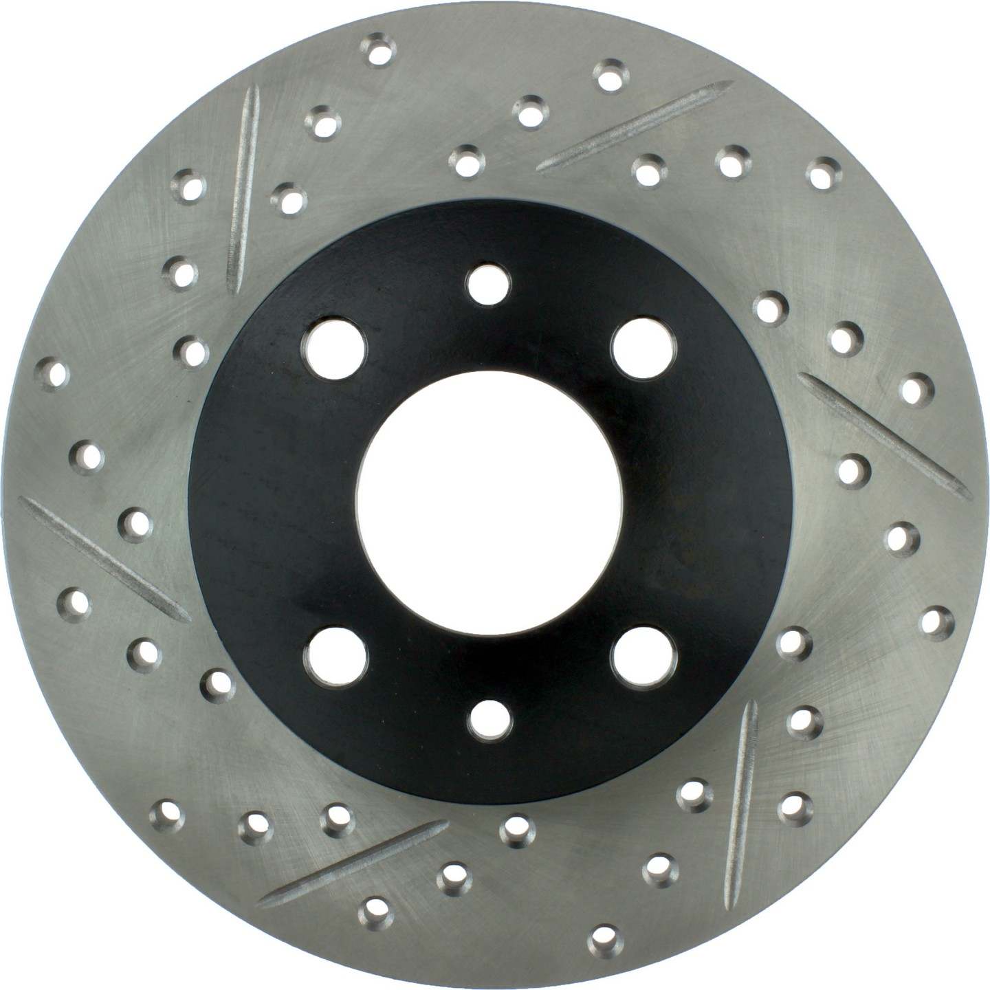 stoptech sport drilled & slotted brake rotor front and rear right  frsport 127.04001r