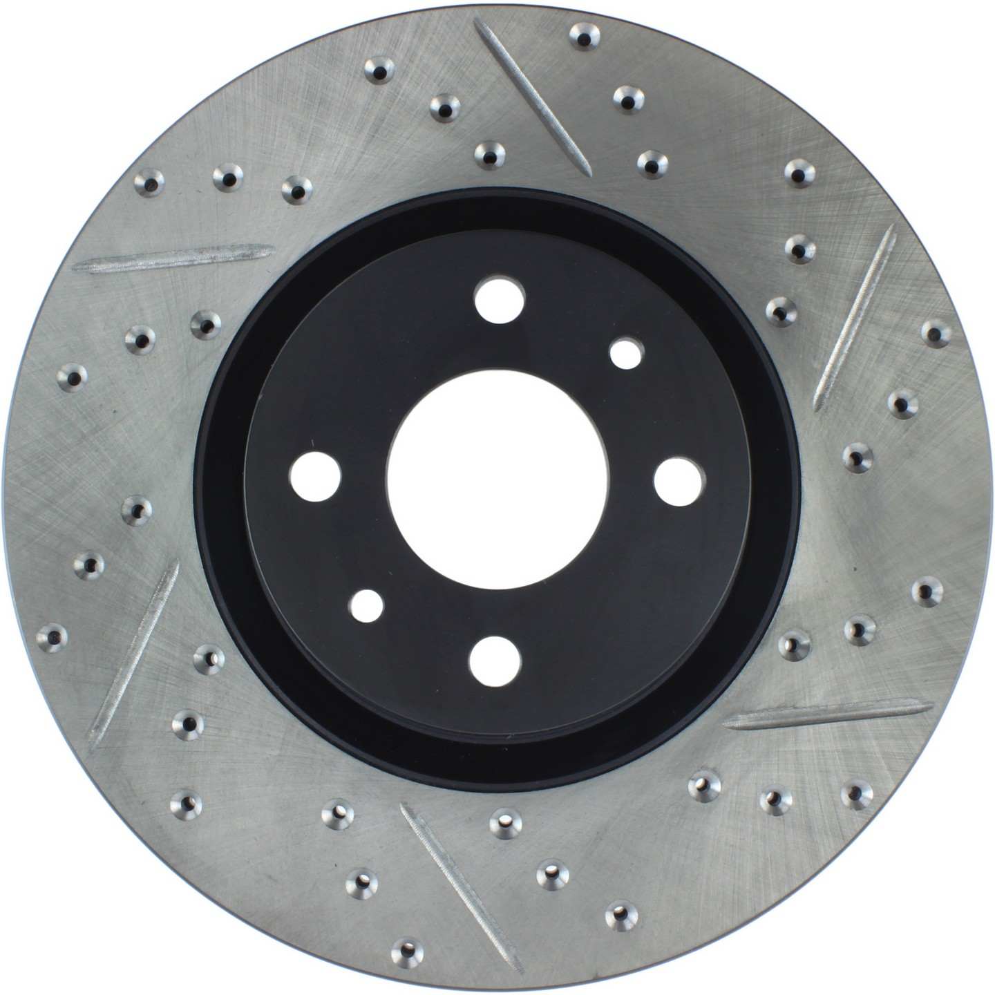 stoptech sport drilled & slotted brake rotor front left  frsport 127.04004l