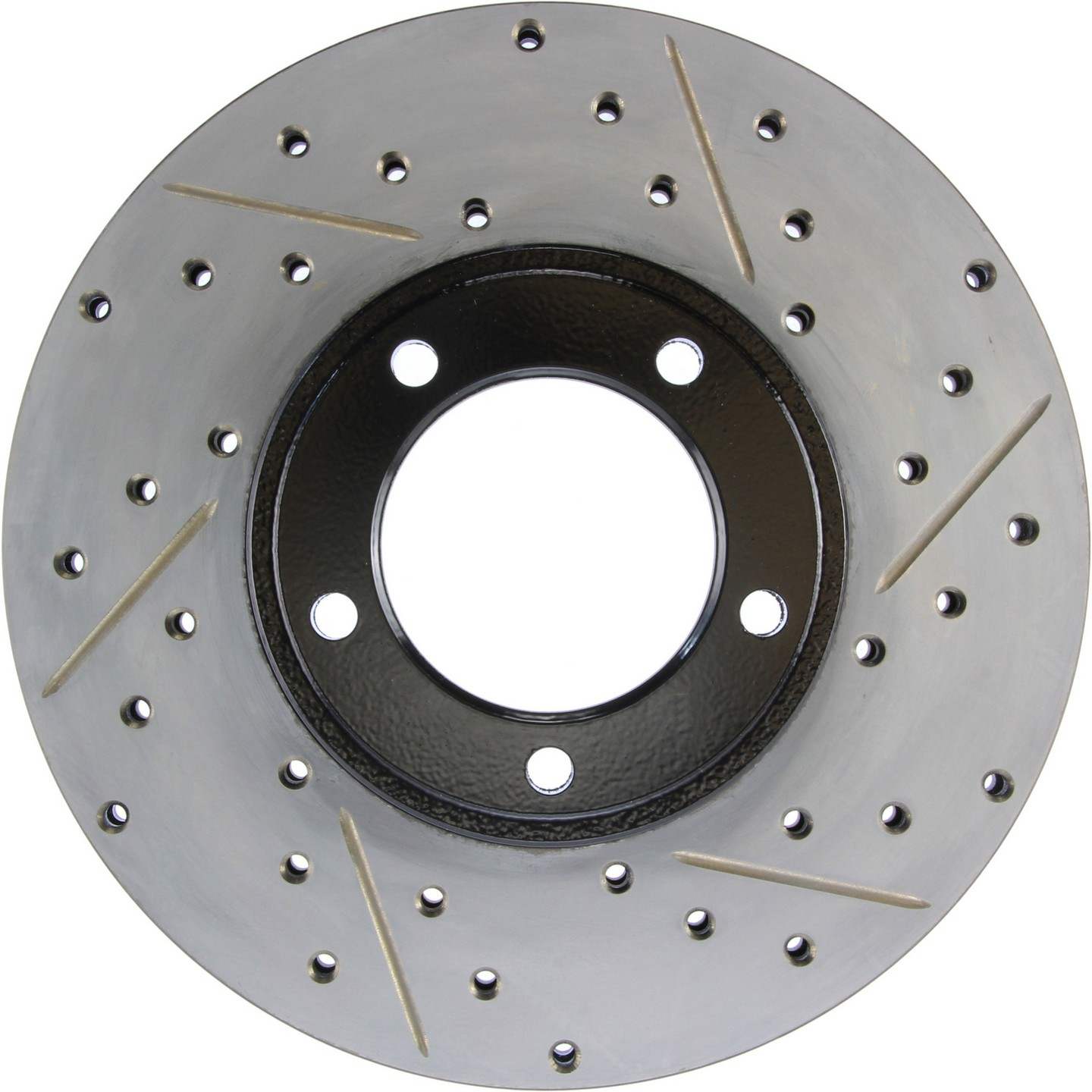 stoptech sport drilled & slotted brake rotor front left  frsport 127.20002l