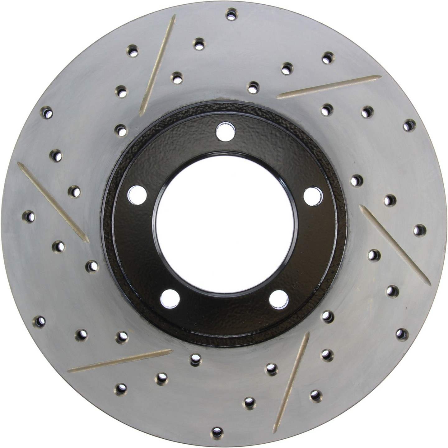 stoptech sport drilled & slotted brake rotor front right  frsport 127.20002r