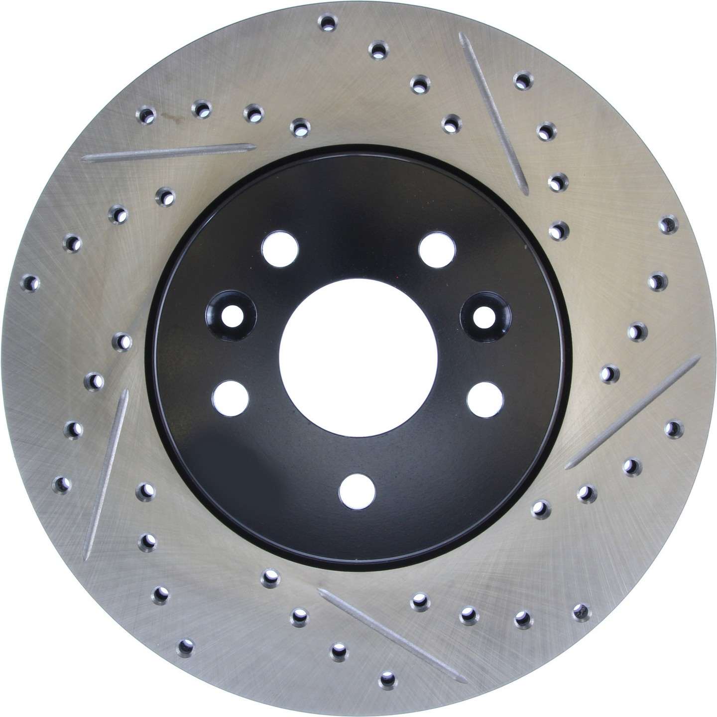 stoptech sport drilled & slotted brake rotor front left  frsport 127.20016l