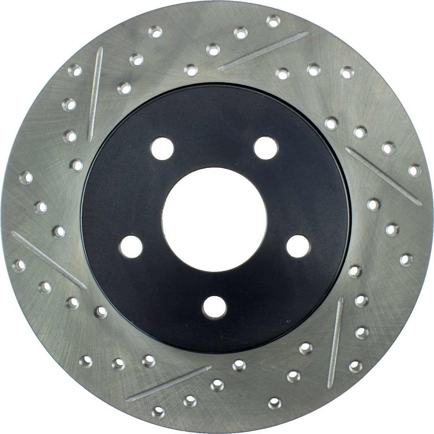 stoptech sport drilled & slotted brake rotor rear right  frsport 127.20017r