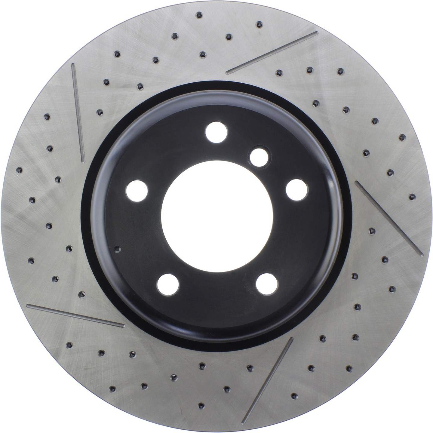 Centric Parts Premium OE Style Drilled and Slotted Brake Rotor  top view frsport 127.34104