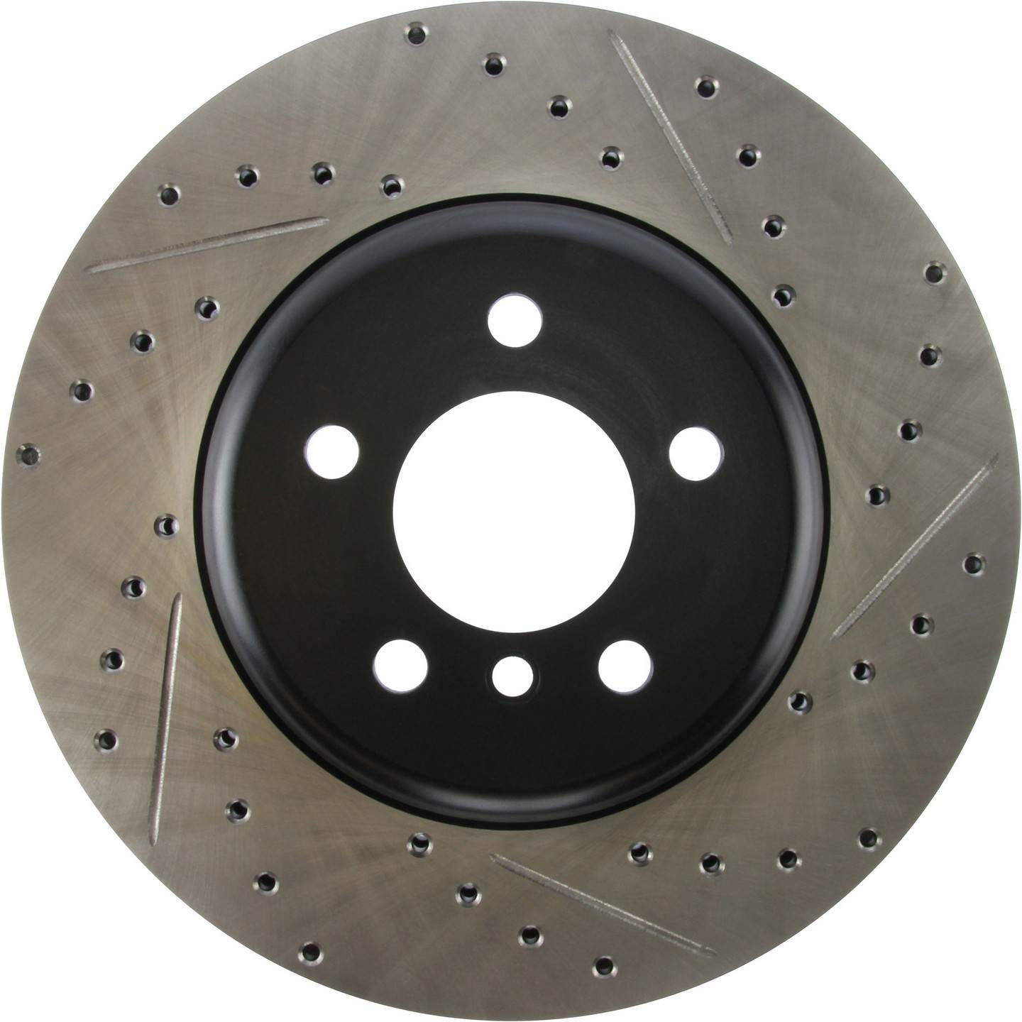 stoptech sport drilled & slotted brake rotor front left  frsport 127.34124l