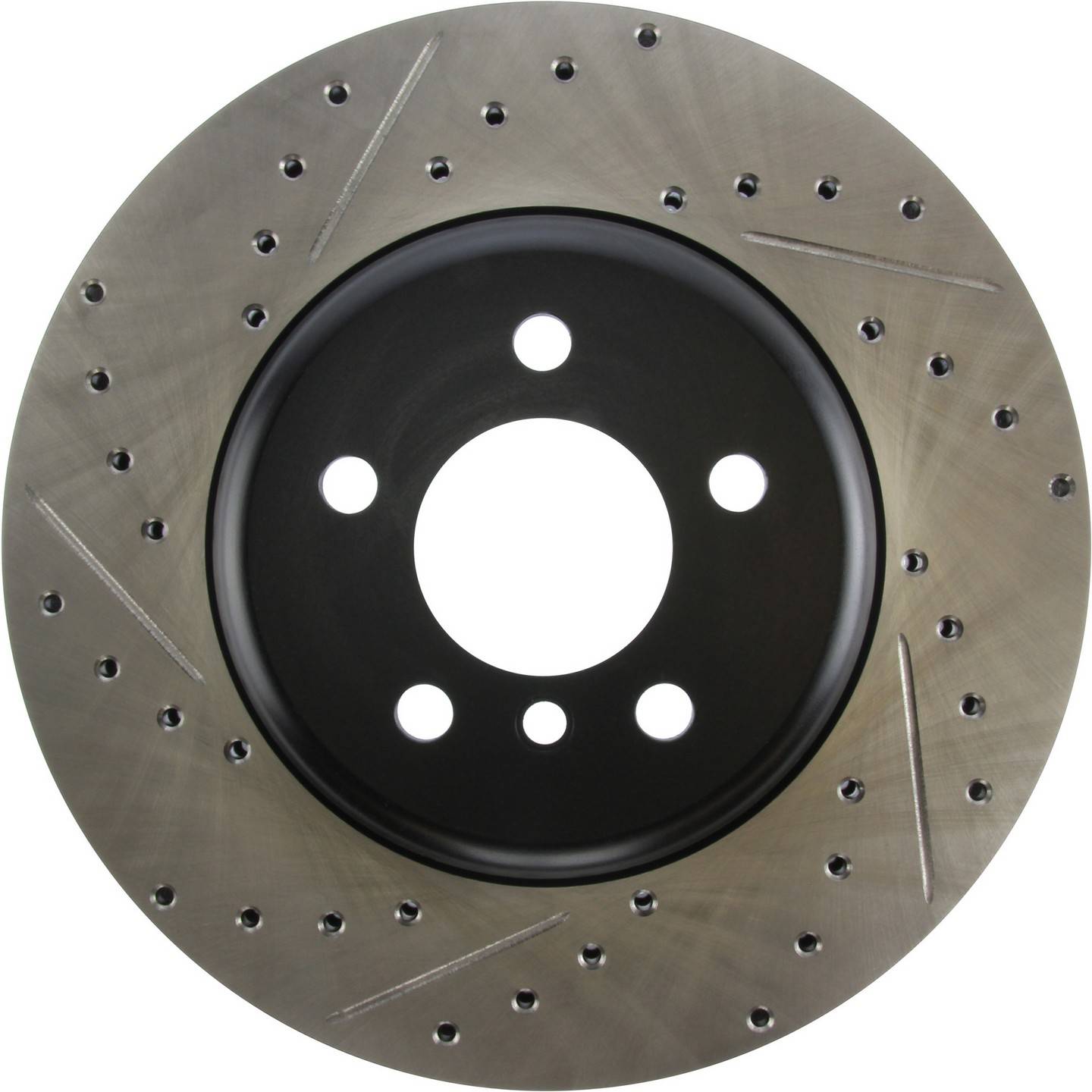 stoptech sport drilled & slotted brake rotor front right  frsport 127.34124r