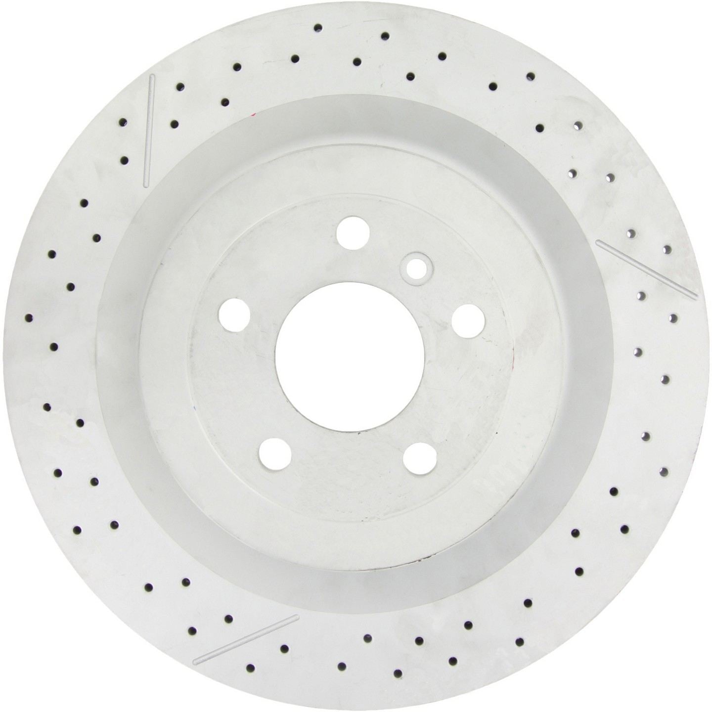 StopTech Premium OE Style Drilled and Slotted Brake Rotor  top view frsport 127.35129