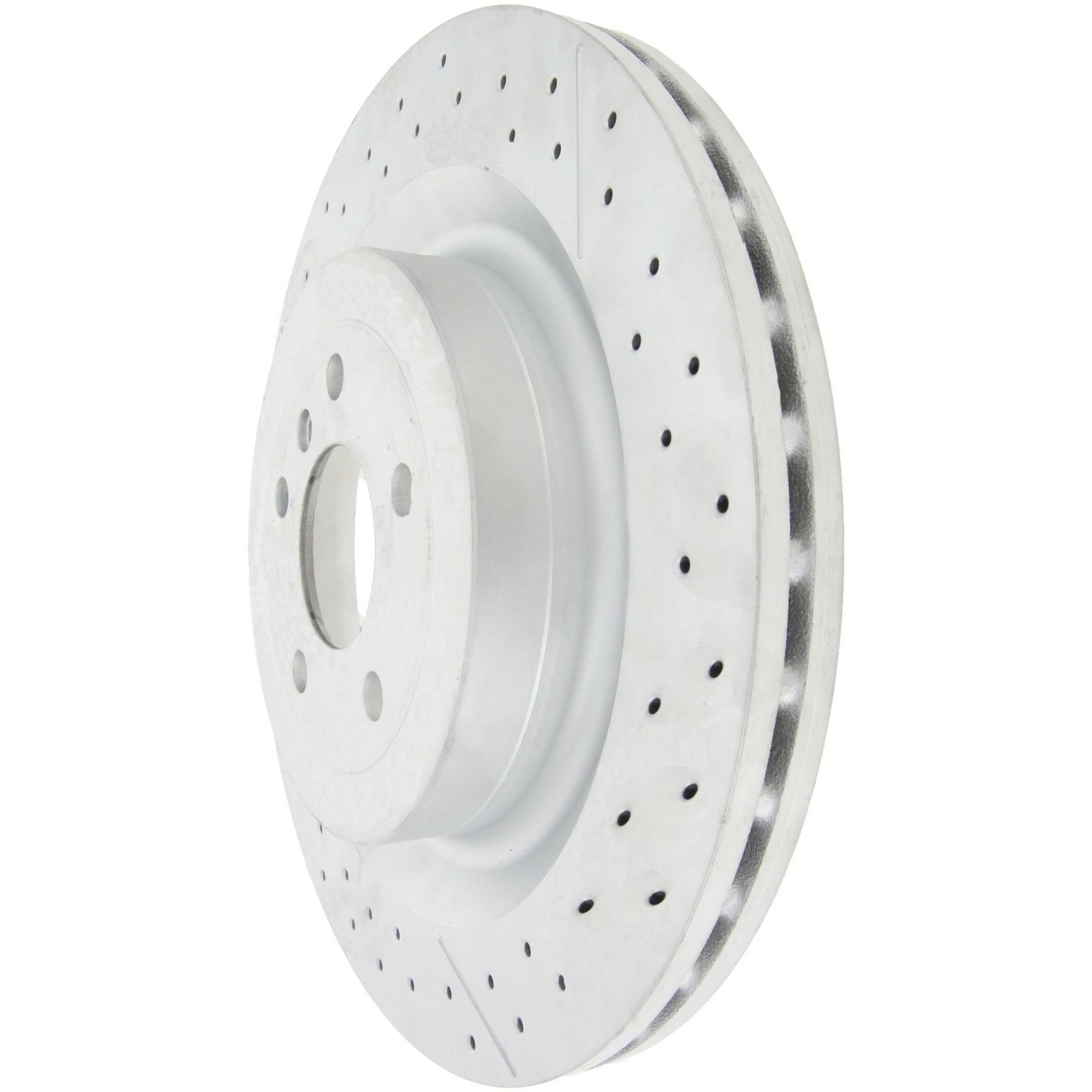 Stoptech Centric C-Tek 12-15 Mercedes-Benz ML63 AMG High Carbon OE Design Slotted / Drilled 1PC Brake Rotor 127.35129