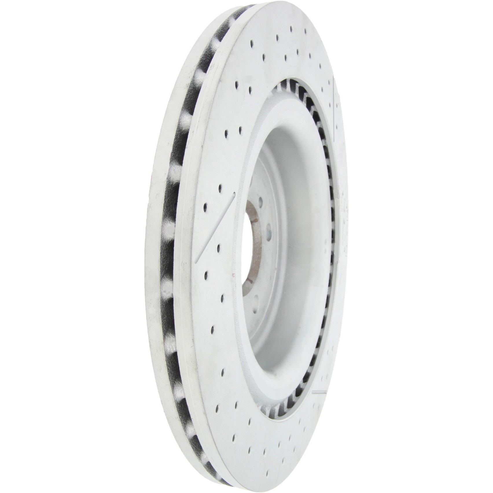 Stoptech Centric C-Tek 12-15 Mercedes-Benz ML63 AMG High Carbon OE Design Slotted / Drilled 1PC Brake Rotor 127.35129