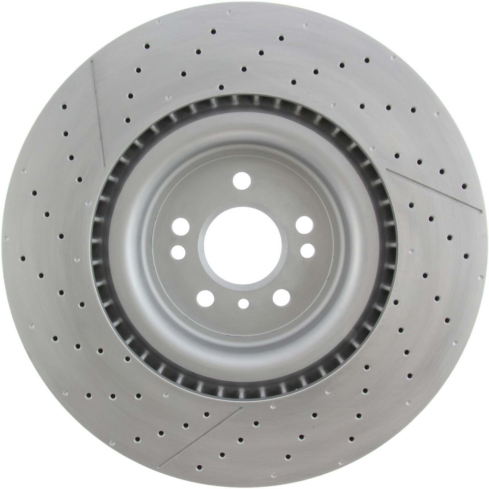 Stoptech Centric C-Tek 12-15 Mercedes-Benz ML63 AMG High Carbon OE Design Slotted / Drilled 1PC Brake Rotor 127.35130