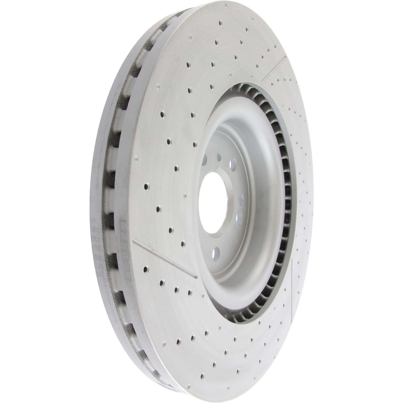 Stoptech Centric C-Tek 12-15 Mercedes-Benz ML63 AMG High Carbon OE Design Slotted / Drilled 1PC Brake Rotor 127.35130