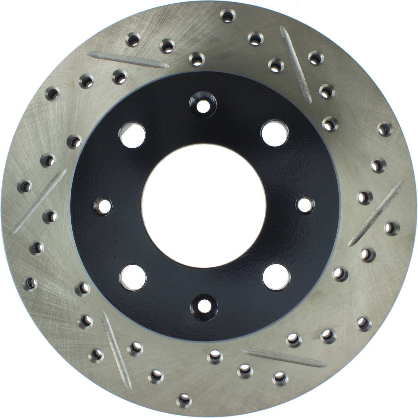 StopTech Sport Drilled & Slotted Brake Rotor Front Left  top view frsport 127.40005L