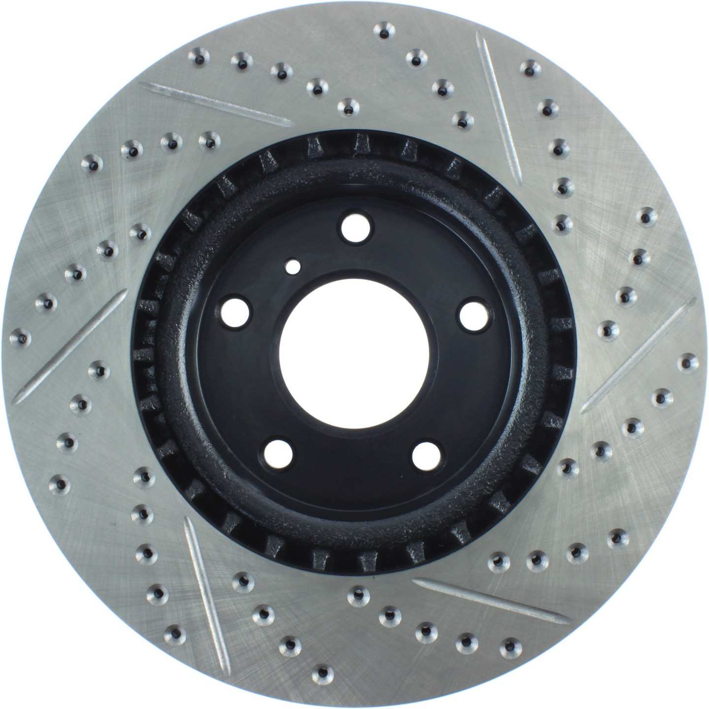 stoptech sport drilled & slotted brake rotor front right  frsport 127.42074r