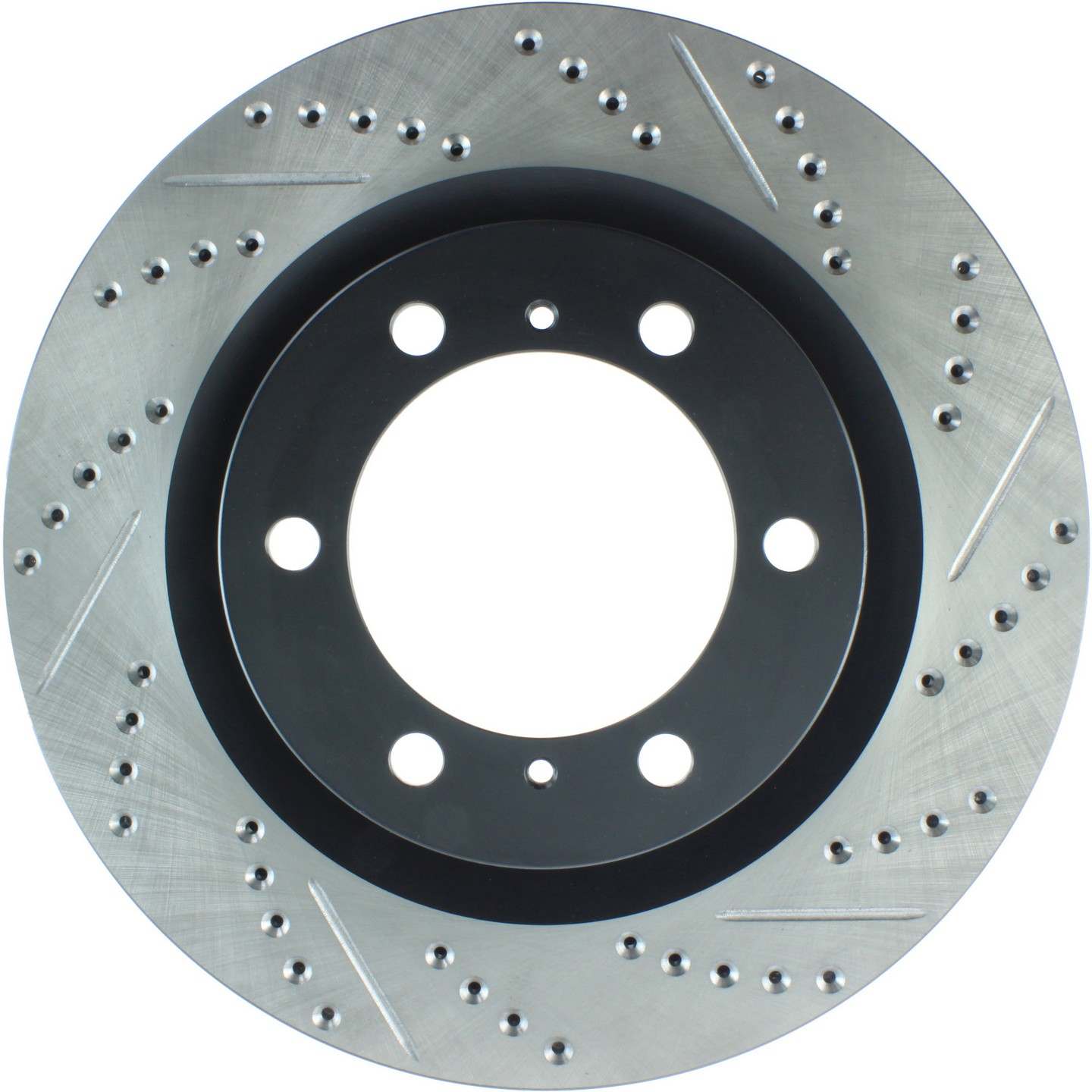 StopTech Sport Drilled & Slotted Brake Rotor Front Left  top view frsport 127.44174L