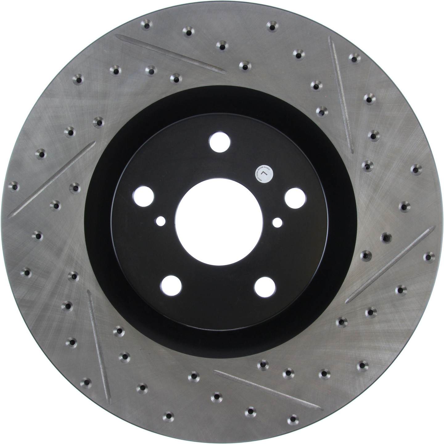 stoptech sport drilled & slotted brake rotor front left  frsport 127.44184l