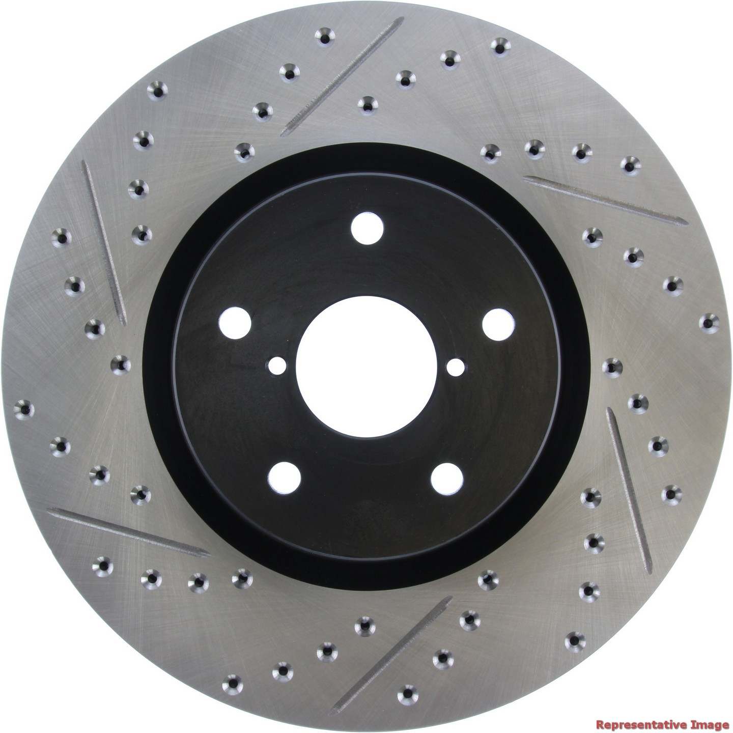 StopTech 2017 Subaru Outback Slotted & Drilled Right Sport Brake Rotor 127.47036R