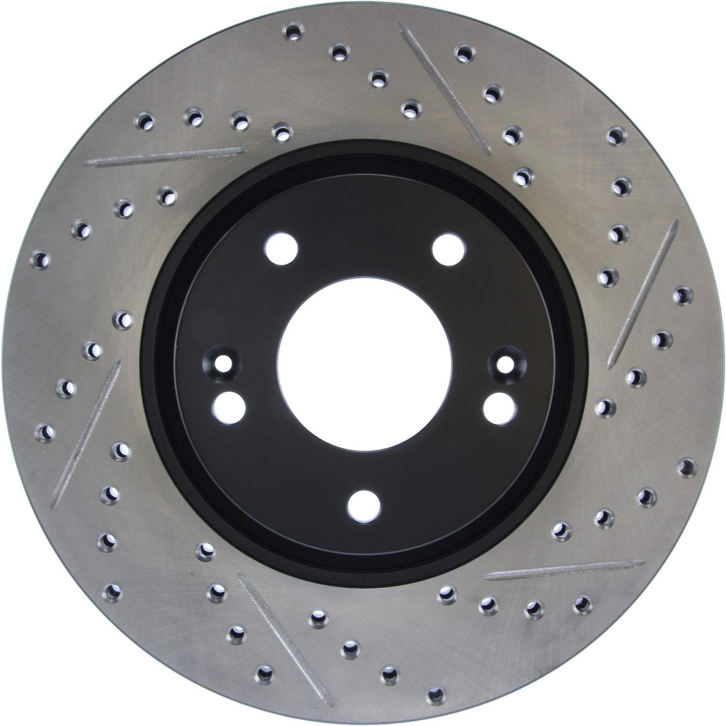 StopTech Sport Drilled & Slotted Brake Rotor Front Left  top view frsport 127.51020L