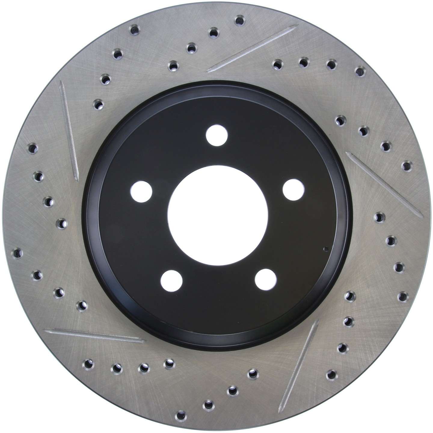 StopTech Sport Cryo Drilled & Slotted Brake Rotor Front Right  top view frsport 127.61086CR