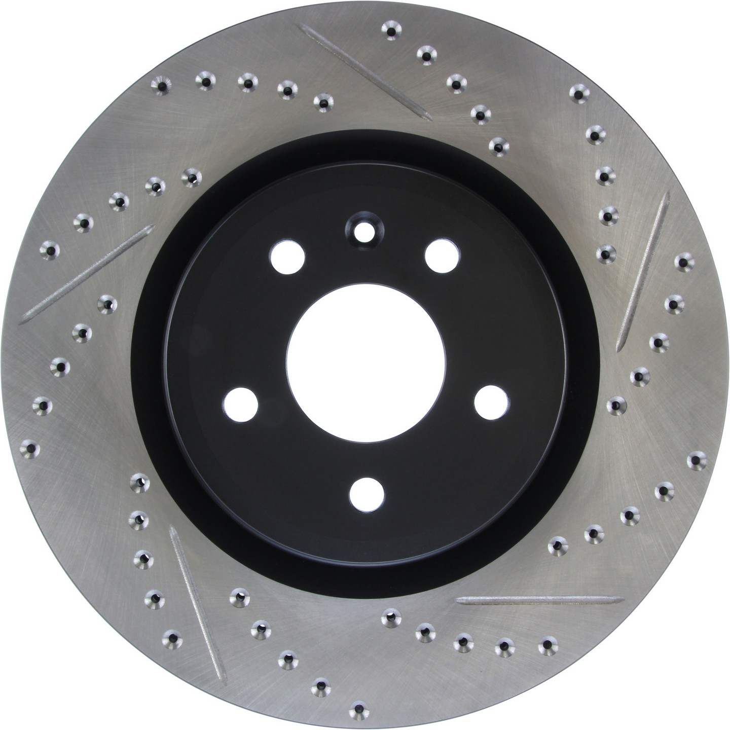 StopTech Sport Drilled & Slotted Brake Rotor Front Left  top view frsport 127.61102L