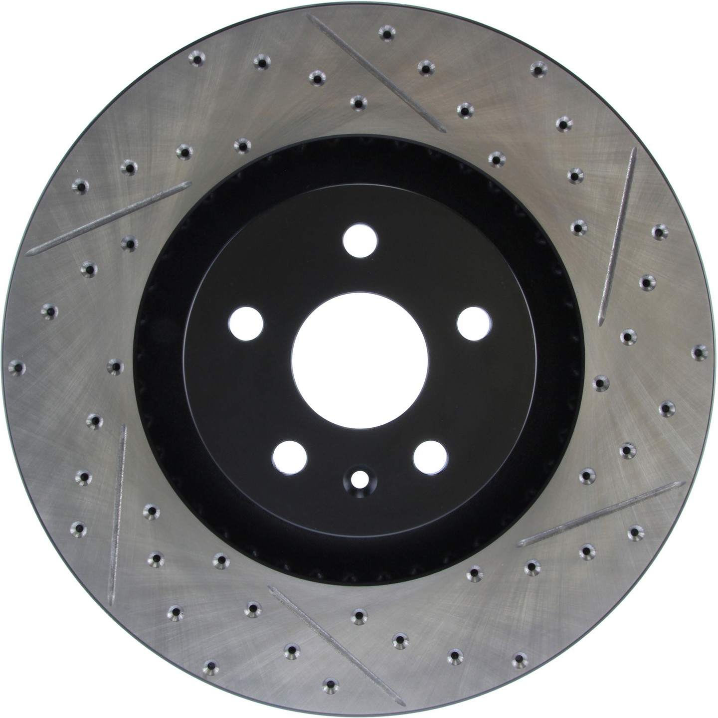 StopTech Sport Drilled & Slotted Brake Rotor Front Left  top view frsport 127.62128L