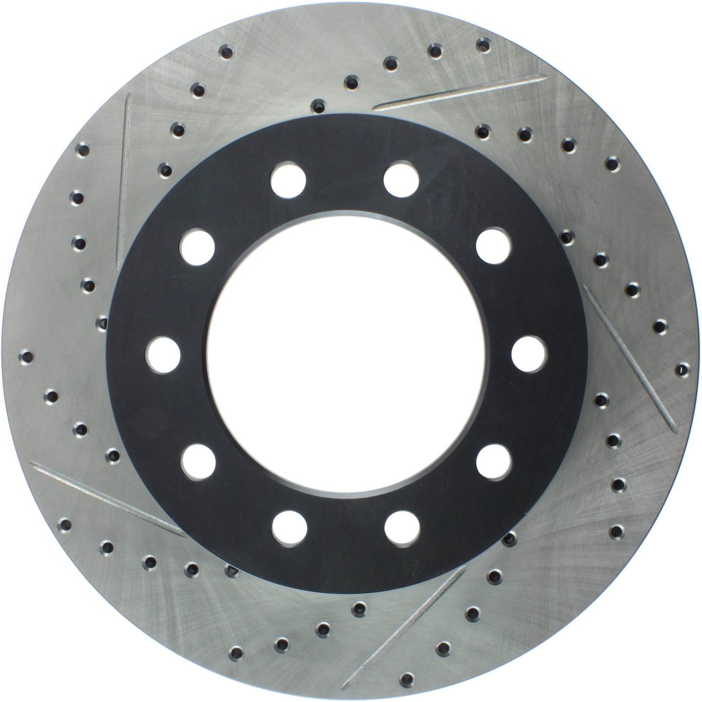 StopTech Sport Drilled & Slotted Brake Rotor Front Right  top view frsport 127.65111R