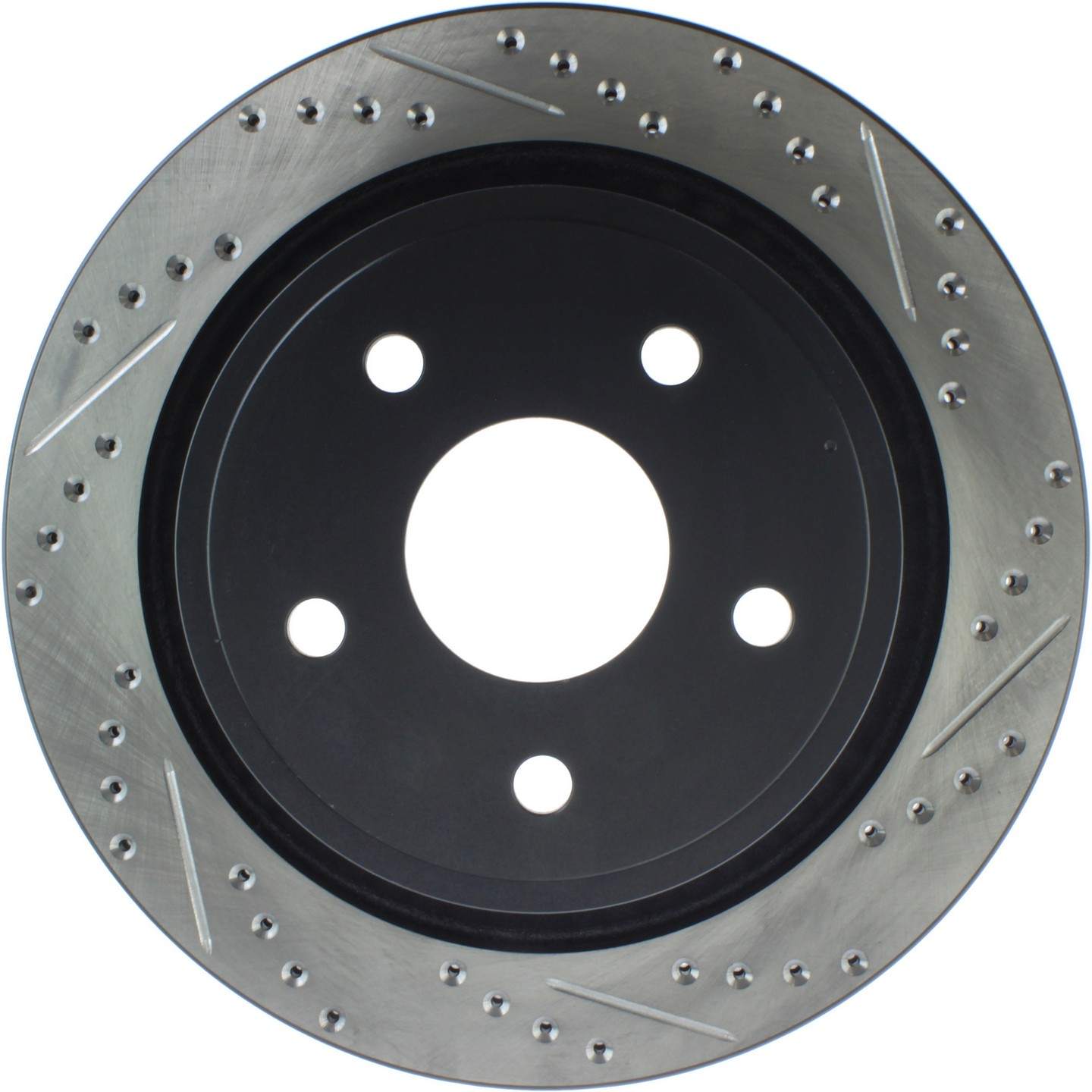 StopTech Sport Drilled & Slotted Brake Rotor Rear Left  top view frsport 127.67054L