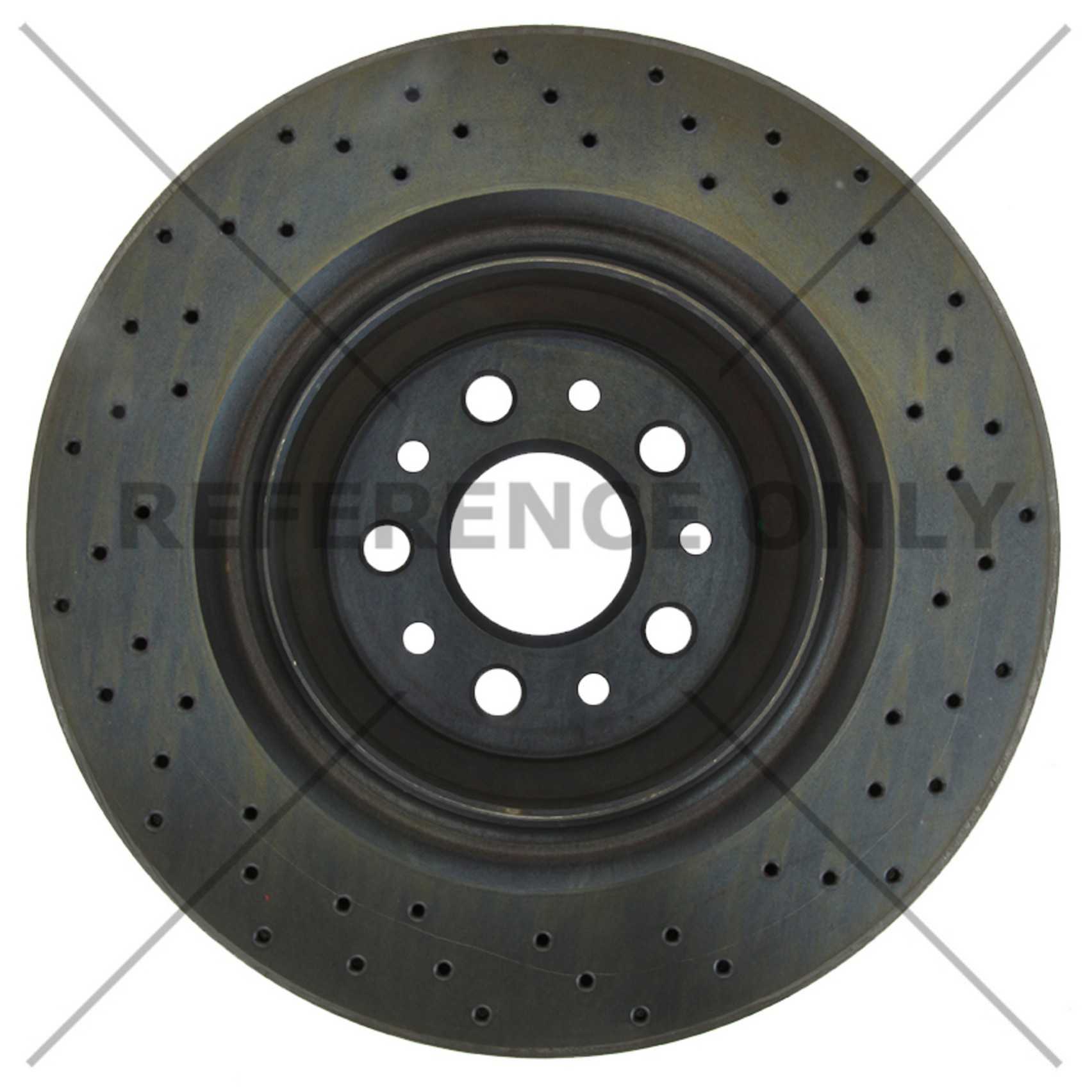 Stoptech Centric 14-16 Maserati Quattroporte SportStop Drilled Rear Rotor 128.07005