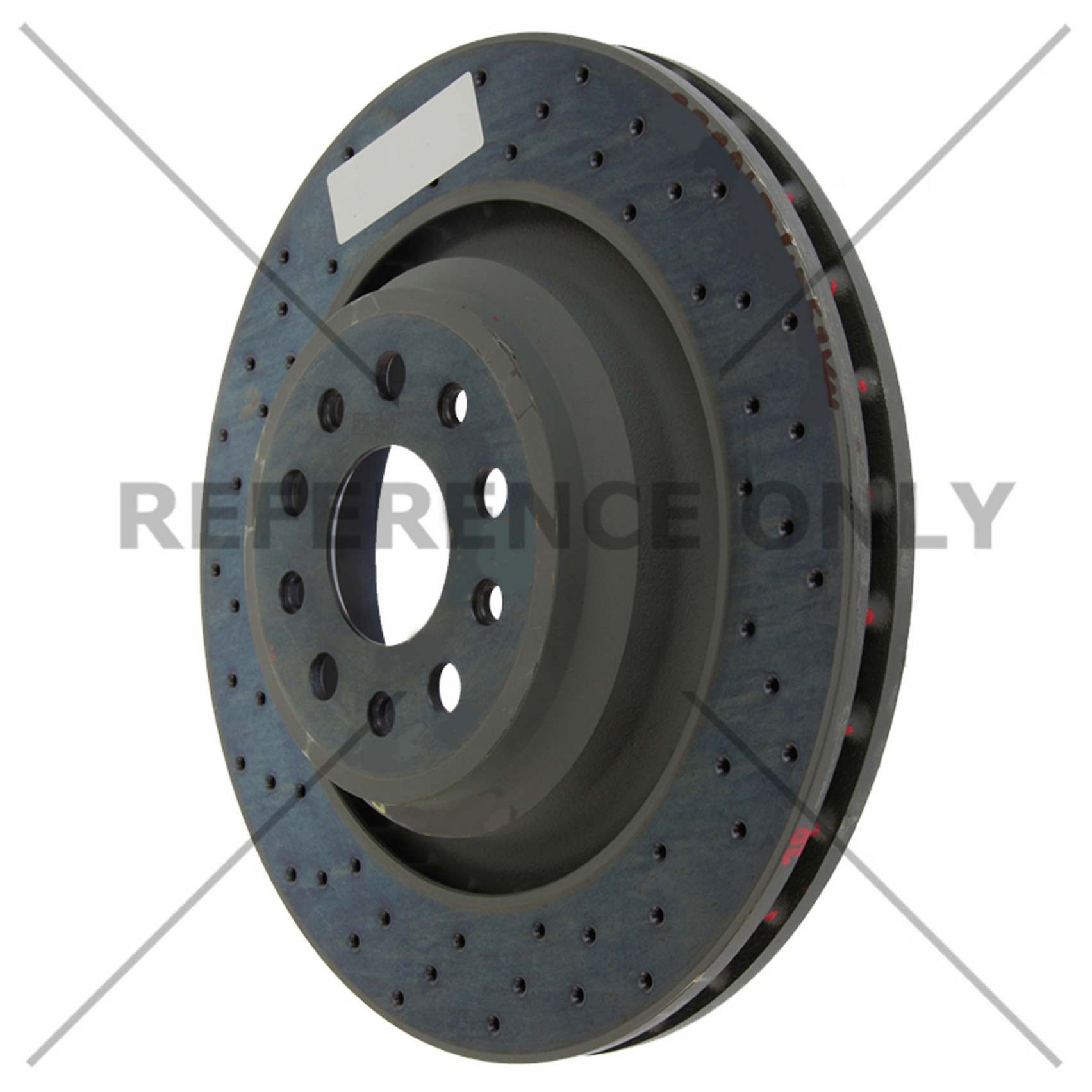 Stoptech Centric 14-16 Maserati Quattroporte SportStop Drilled Rear Rotor 128.07005