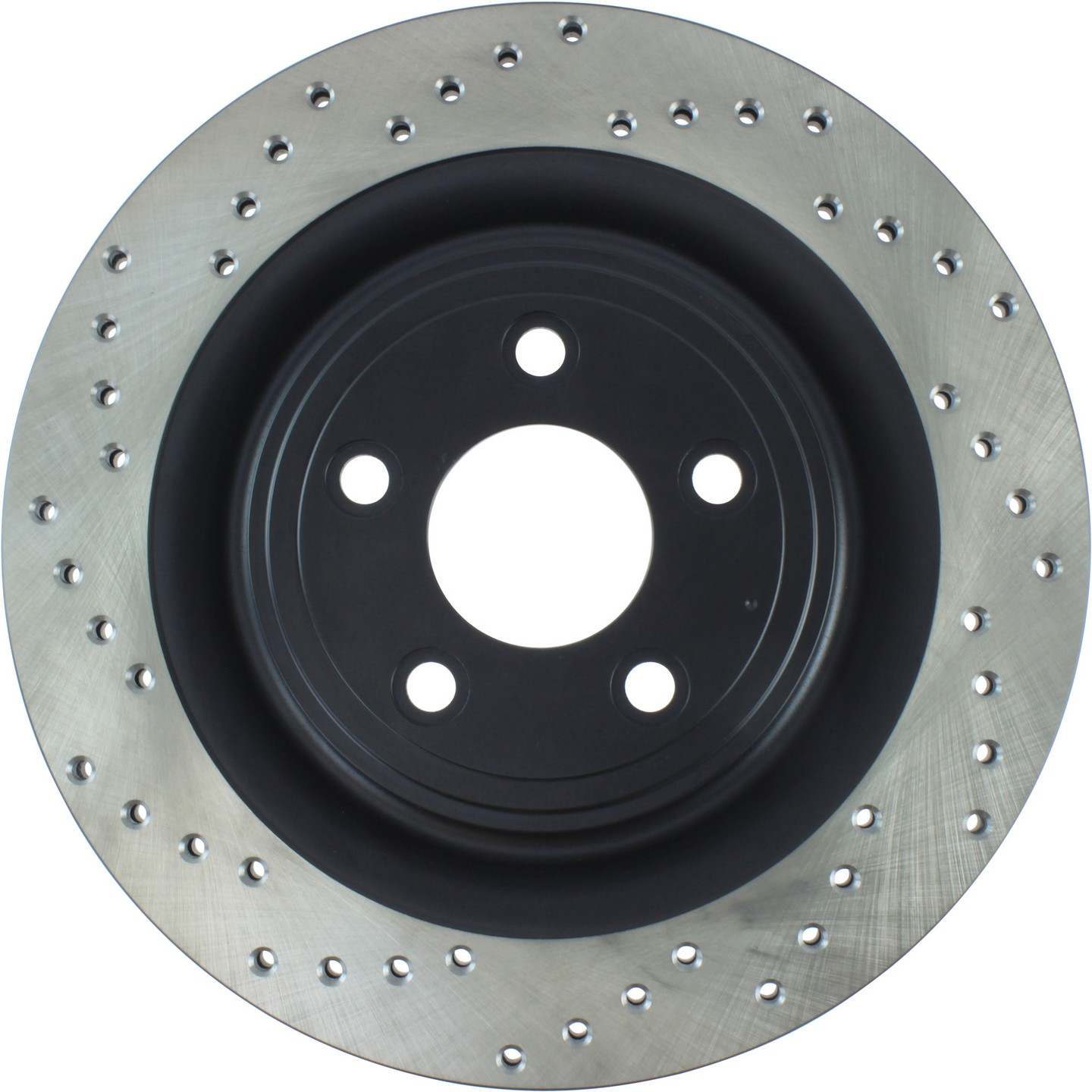 StopTech Sport Cross Drilled Brake Rotor Rear Right  top view frsport 128.20022R