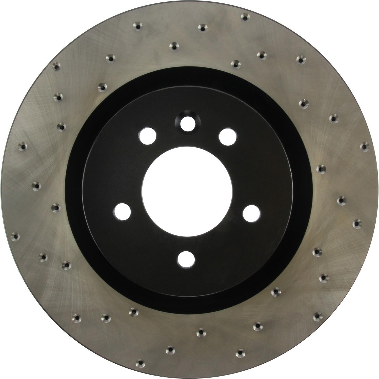 StopTech Sport Cross Drilled Brake Rotor Front Right  top view frsport 128.22011R