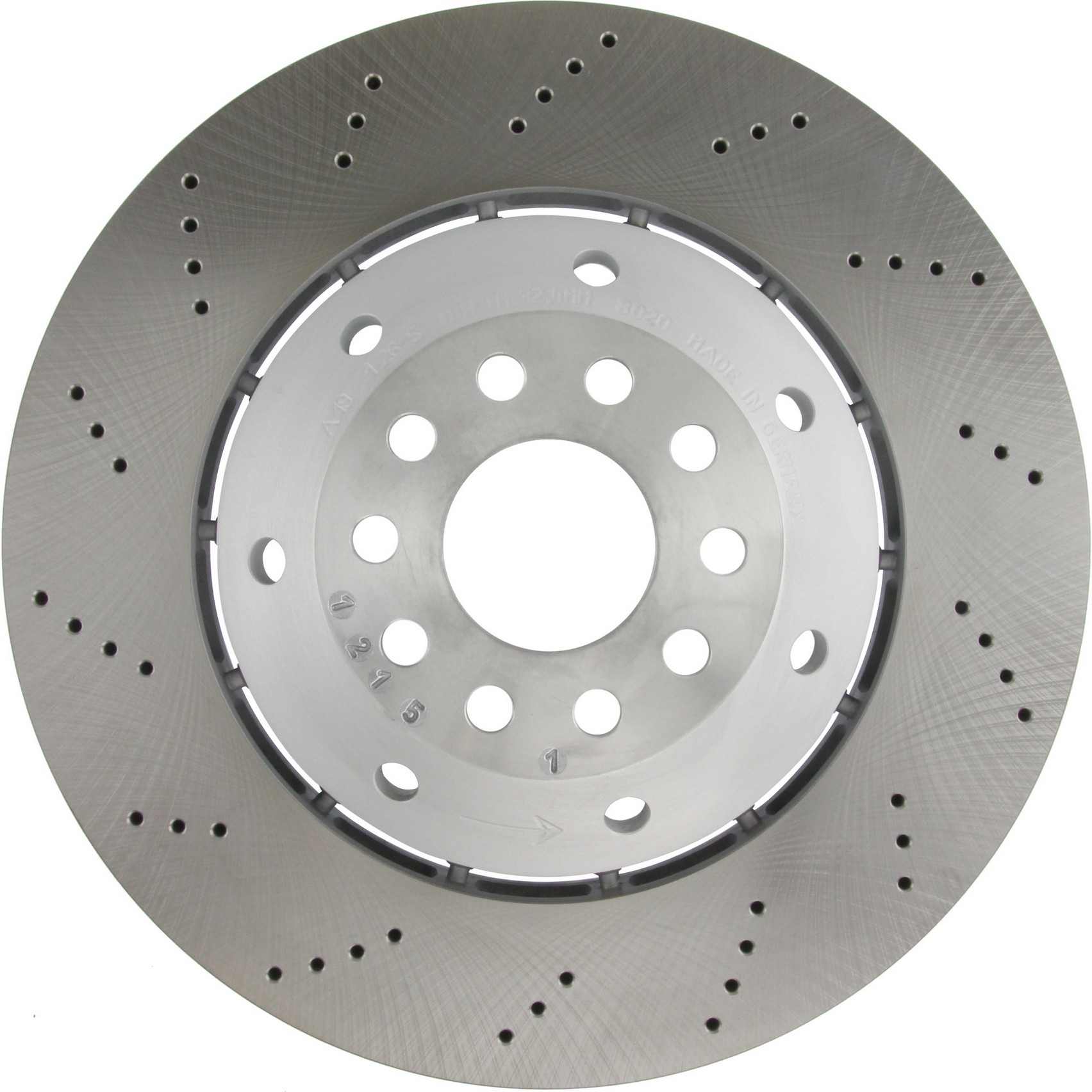 Stoptech Centric 03-04 Audi RS6 Drilled Left Front OE Design Brake Rotor 128.33082