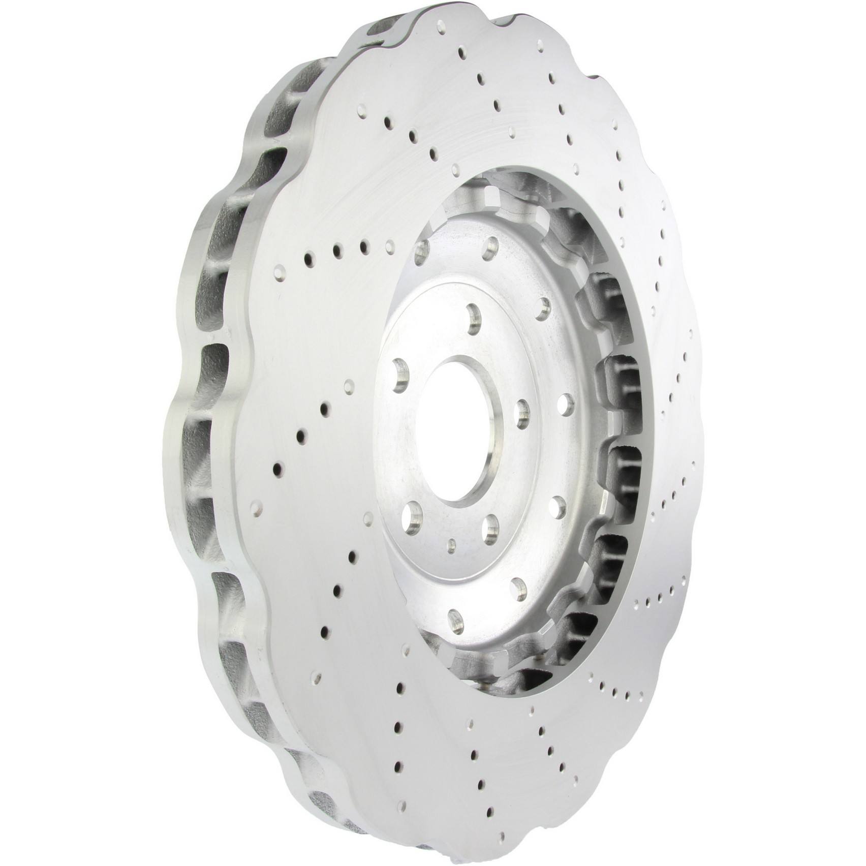 Stoptech Centric 14-18 Audi RS7 SportStop Drilled Front Rotor 128.33152