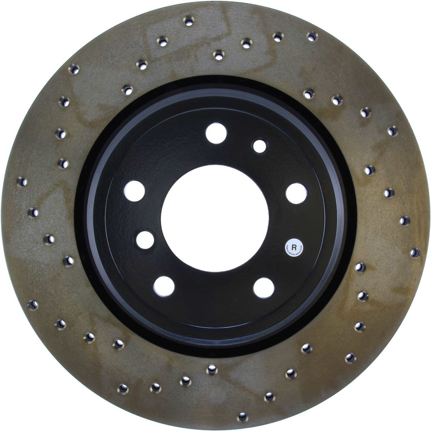 StopTech Sport Cryo Cross Drilled Brake Rotor; Rear Right