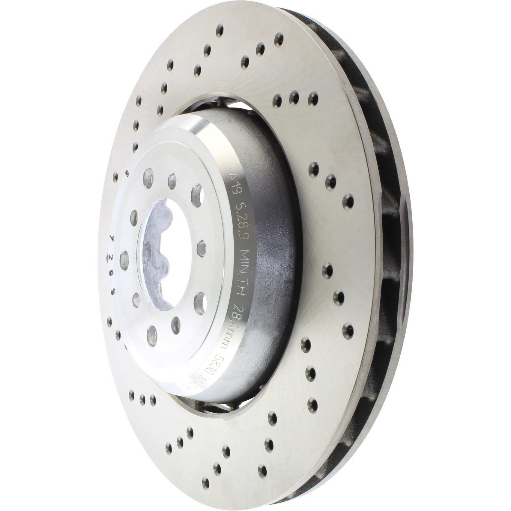 Stoptech Centric 08-09 BMW M3 (E92) Left Front Drilled Rotor 128.34106