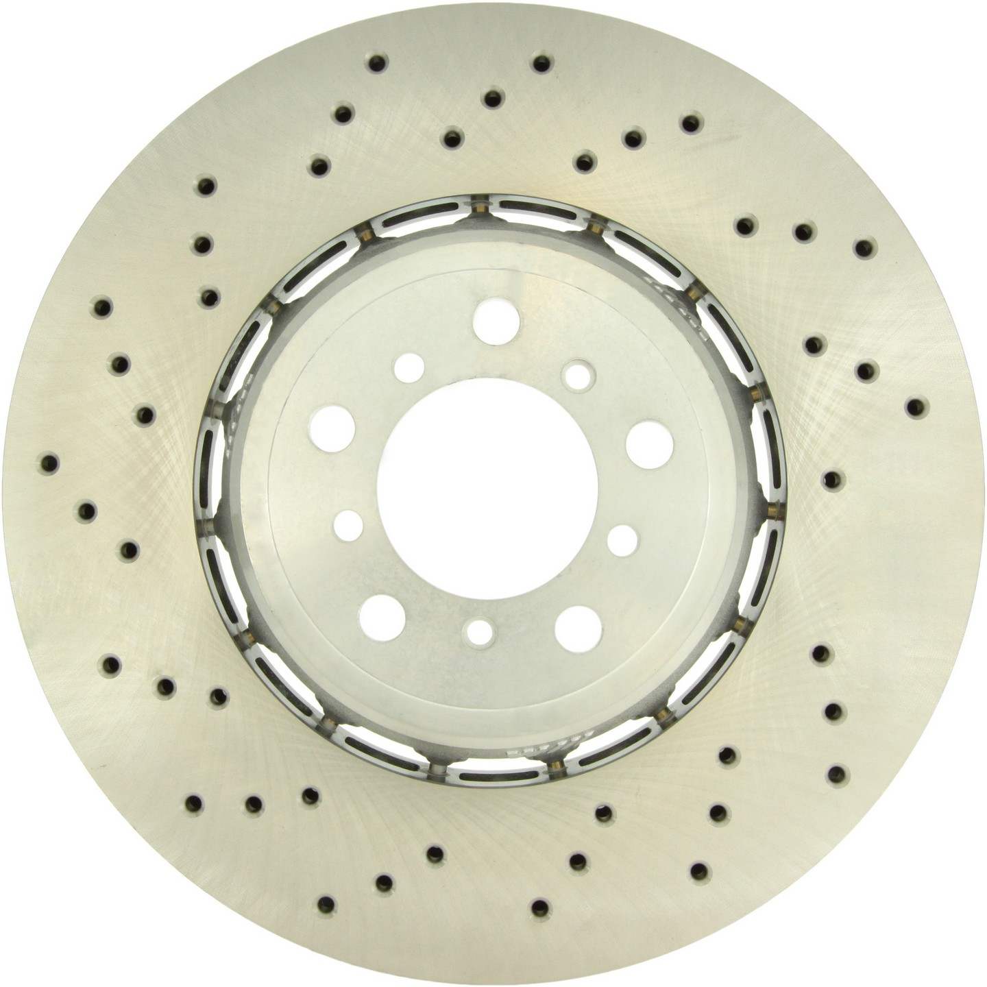 Centric Parts Premium OE Style Drilled  Brake Rotor  top view frsport 128.34163