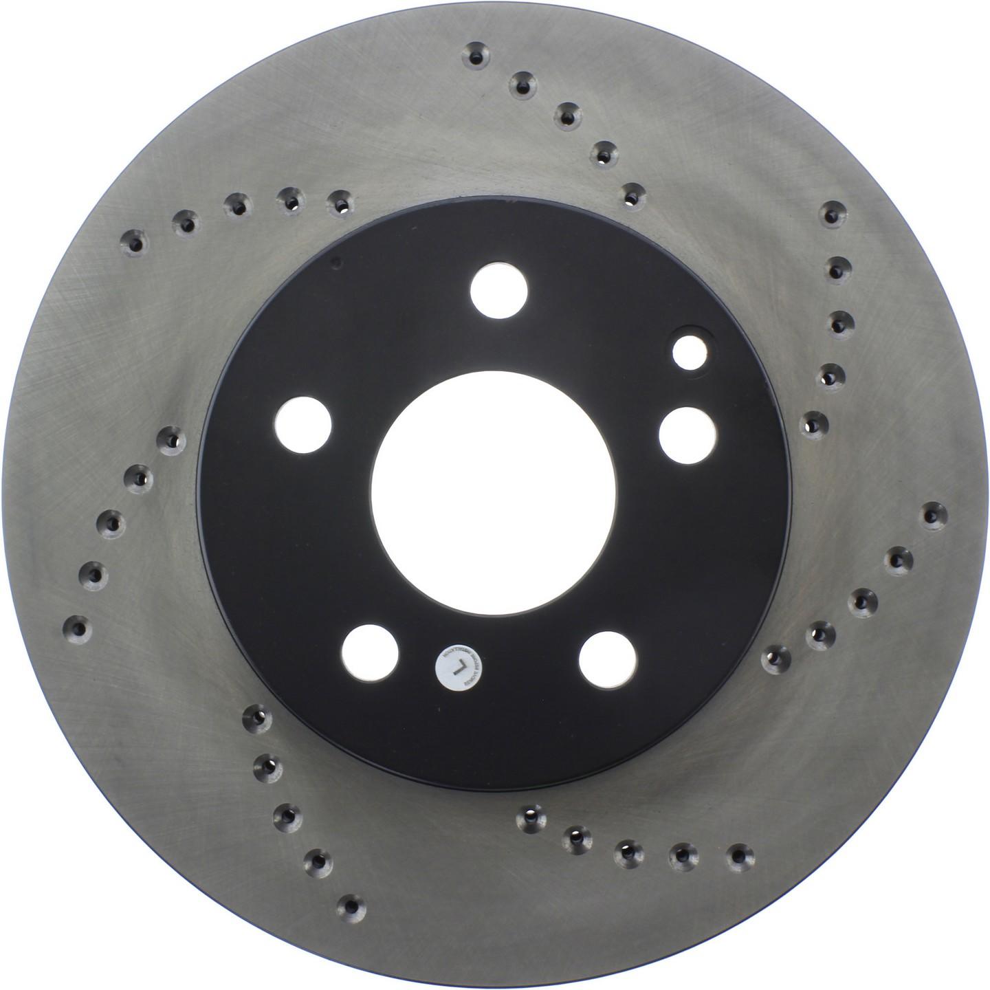 StopTech Sport Cryo Cross Drilled Brake Rotor; Front Right