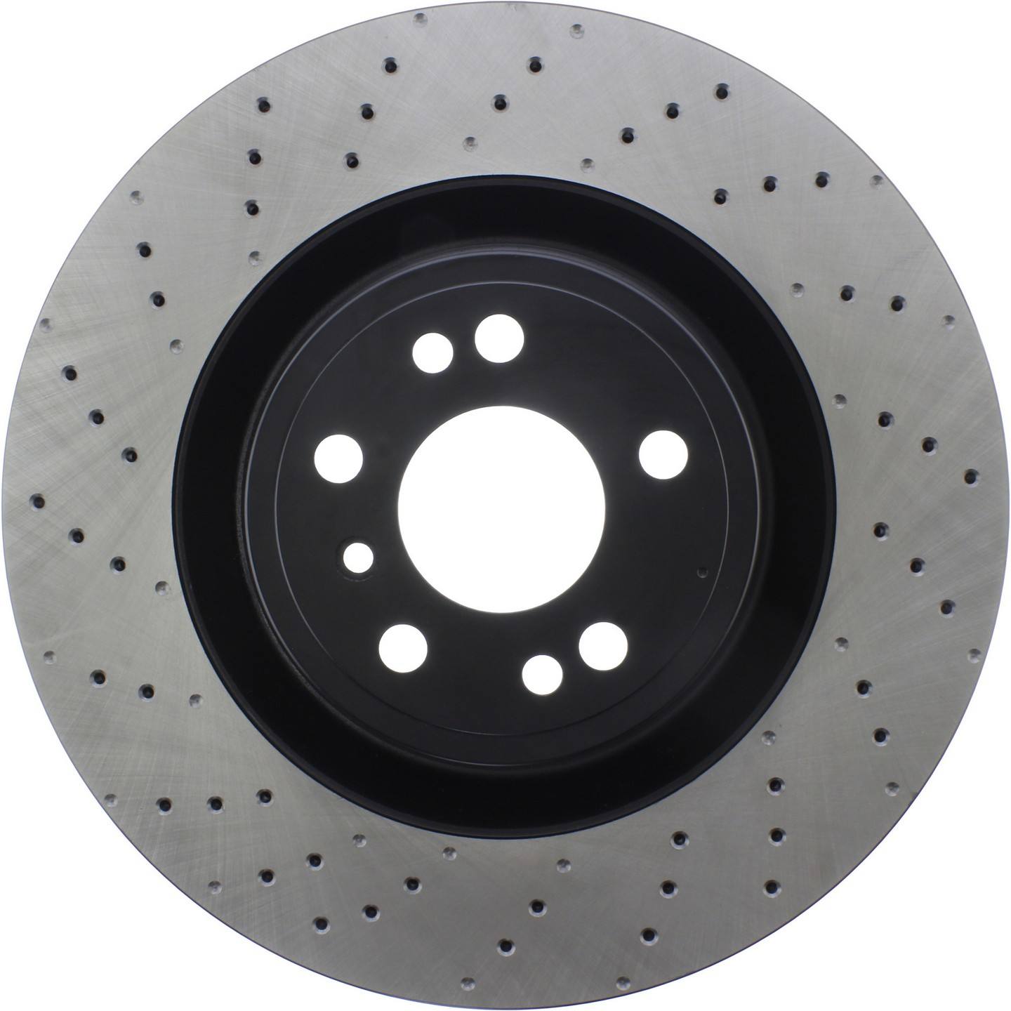 StopTech Premium OE Style Drilled  Brake Rotor  top view frsport 128.35126