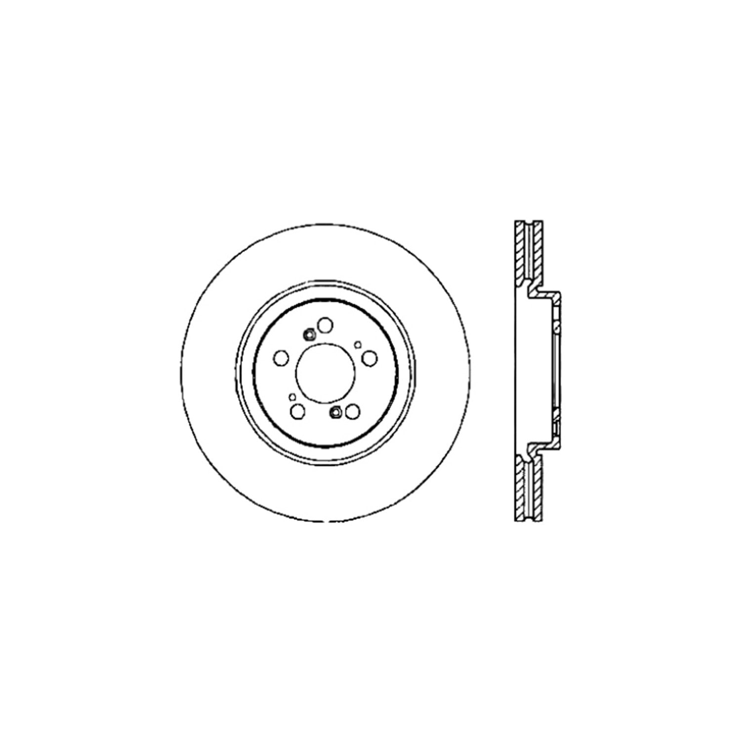 Stoptech 97-05 Acura NSX Drilled Rear Left Rotor 128.40044L