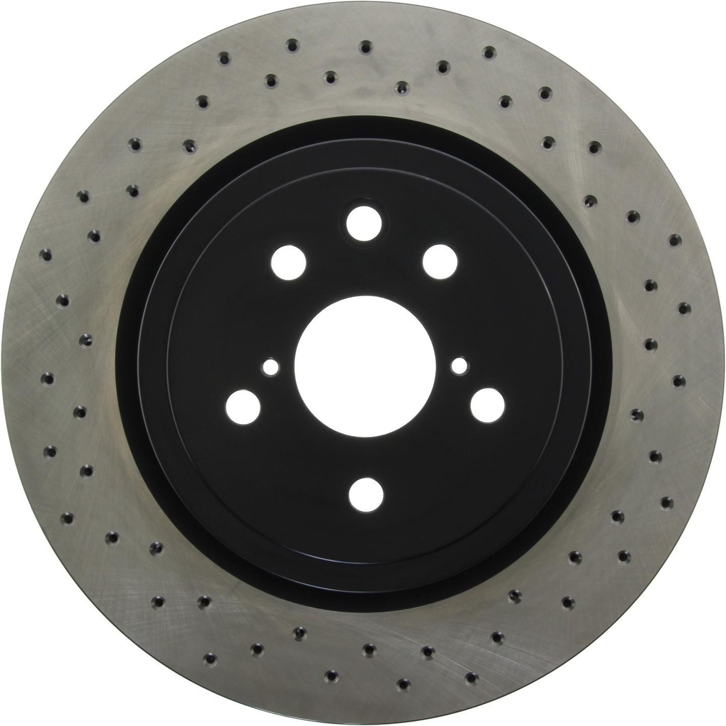 Centric Parts Premium OE Style Drilled  Brake Rotor  top view frsport 128.44163