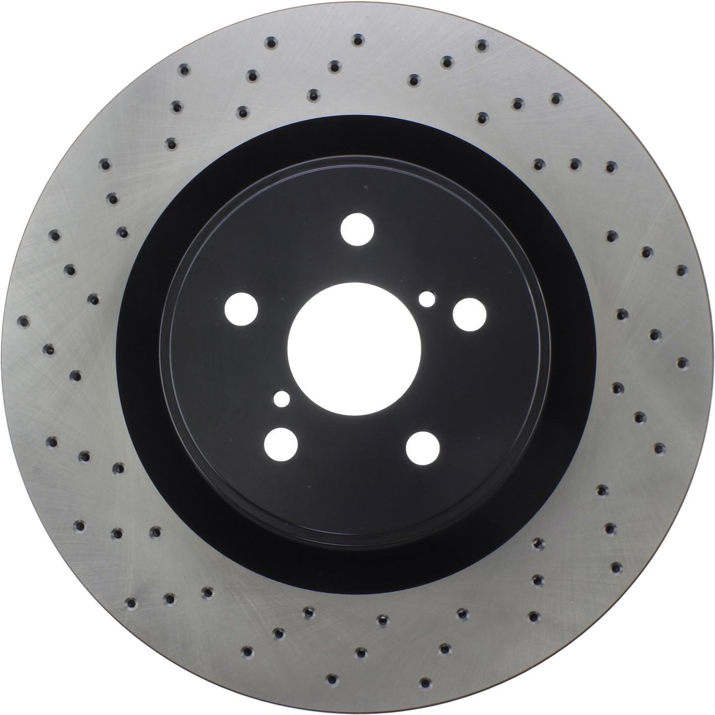 StopTech Premium OE Style Drilled  Brake Rotor  top view frsport 128.44164